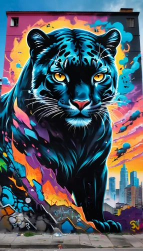 pointz,welin,roa,panthera,graffiti art,brooklyn street art,panthers,alleycat,grafite,macan,blue tiger,fitzroy,alley cat,felino,shoreditch,tigers,jaguars,krea,graffiti,panther,Conceptual Art,Graffiti Art,Graffiti Art 09