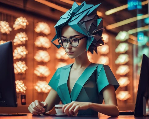 secretarial,librarian,low poly coffee,kimbundu,businesswoman,business woman,receptionist,girl at the computer,retro diner,business girl,3d render,woman at cafe,milliners,woman drinking coffee,barista,lowpoly,millinery,saleslady,secretariats,proprietress,Unique,Paper Cuts,Paper Cuts 02