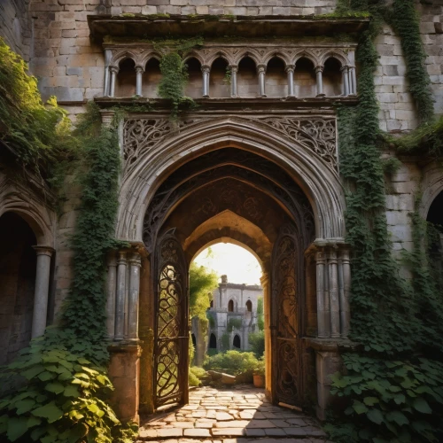 archways,doorways,entrances,entranceway,entranceways,archway,brympton,doorway,passageways,garden door,rivendell,entryway,entrada,gateway,pointed arch,passageway,cloister,entryways,the threshold of the house,courtyards,Art,Classical Oil Painting,Classical Oil Painting 30