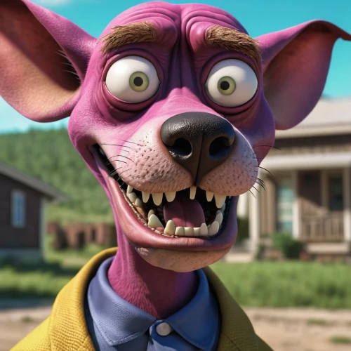 snagglepuss,theodore,ferbert,murgatroyd,bandicoot,madagascan,bardsdale,cartoon animal,kontopirakis,daxter,marionville,donkey,miguel of coco,thornberry,stimpson,clanger,amination,huegun,pip,strassman,Photography,General,Realistic