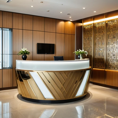 concierge,lobby,assay office,luxury bathroom,rotana,meeting room,hotel lobby,contemporary decor,modern office,board room,conference room,credenza,interior decoration,luxury hotel,receptionist,modern decor,reception,search interior solutions,consulting room,interior modern design,Photography,General,Realistic