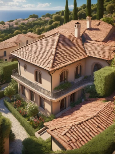 tuscan,casabella,roof landscape,house roofs,provencal,house roof,dreamhouse,villa,sapienza,toscane,roof tiles,luxury property,beautiful home,venanzio,luxury home,holiday villa,red roof,bendemeer estates,volterra,maisons,Art,Classical Oil Painting,Classical Oil Painting 33
