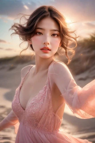 beach background,girl on the dune,sand rose,suzy,pink beach,mirifica,pink beauty,ariadne,romantic look,windswept,margairaz,chiffon,anastasiadis,soft pink,ffx,romantic portrait,diaochan,dusky pink,blumarine,girl in a long dress,Photography,Commercial