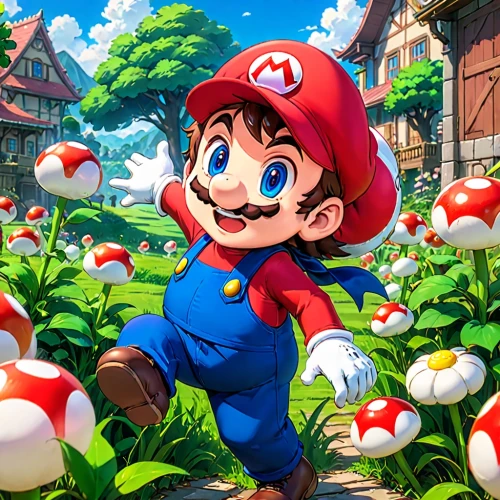 toadstools,marios,red mushroom,mario,mushroom landscape,toadstool,mario bros,super mario brothers,mushroom hat,toad,mushroom island,morio,mushrooming,mushroom,ario,club mushroom,mushroom type,mushroomed,miyamoto,forest mushroom,Anime,Anime,Traditional