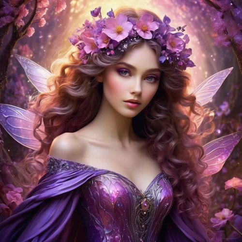 faery,faerie,fairy queen,rosa 'the fairy,flower fairy,lilac blossom,butterfly lilac,fairy,rosa ' the fairy,fantasy art,fairie,purple lilac,fantasy picture,lilac flower,faires,fantasy portrait,fae,liliana,fairy tale character,fantasy woman,Illustration,Abstract Fantasy,Abstract Fantasy 01