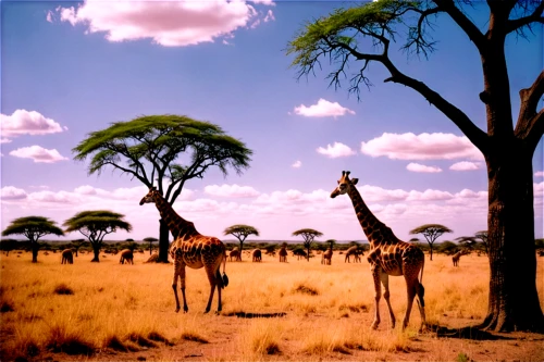tsavo,giraffes,two giraffes,baobabs,etosha,serengeti,savane,zambezian,africa,madagascans,conservancies,afrika,ruaha,savanna,madagascan,safaris,makgadikgadi,pejeta,babiker,hadza,Photography,Documentary Photography,Documentary Photography 02