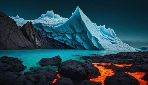 gerlitz glacier,lava,lava flow,volcanic,glacial melt,magma,garrison,antarctica,antarctic,eruptive,icebergs,glaciers,volcanic landscape,lava river,antartica,iceberg,active volcano,volcanic eruption,glacier tongue,ice landscape,Photography,Artistic Photography,Artistic Photography 05