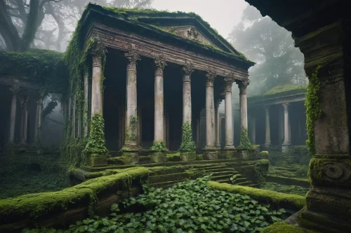 mausoleum ruins,sunken church,ancient ruins,ruins,necropolis,old graveyard,abandoned place,ancient house,mausolea,resting place,tombs,moss landscape,ancient city,crypts,graveyards,hall of the fallen,abandoned places,the ruins of the,ancient buildings,graveyard,Photography,Fashion Photography,Fashion Photography 18