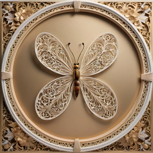 wall clock,janome butterfly,grandfather clock,art nouveau frame,tempus,butterfly vector,sand clock,art nouveau frames,butterfly background,cuckoo clock,art deco ornament,clock face,hanging clock,geometridae,wall decoration,cuckoo clocks,circular ornament,butterfly isolated,longcase,astrolabes,Photography,General,Realistic