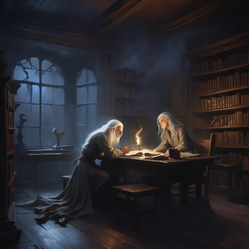 children studying,thingol,scriptorium,the annunciation,lectio,finrod,annunciation,spellbook,tutoring,sci fiction illustration,alchemists,elvish,bookworms,fantasy picture,tutor,congregatio,librarians,game illustration,spellcasters,heatherley,Conceptual Art,Fantasy,Fantasy 01