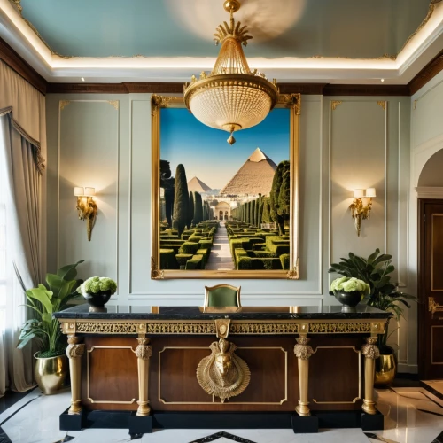 amanresorts,luxury home interior,luxury bathroom,rosecliff,credenza,claridge,lanesborough,opulently,breakfast room,art deco,interior decor,claridges,petrossian,dining room,enfilade,concierge,interior decoration,foyer,dining room table,neoclassical,Photography,General,Realistic