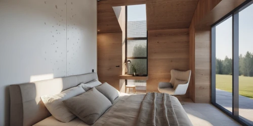 modern room,wood window,inverted cottage,wooden windows,small cabin,bedroom window,timber house,cabin,wooden sauna,cubic house,bedroom,3d rendering,prefab,arkitekter,kundig,render,livingroom,sleeping room,snohetta,interior modern design,Photography,General,Realistic