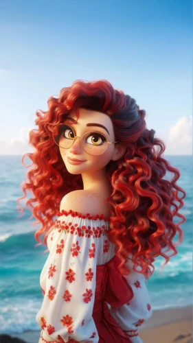 moana,ariel,merida,gothel,little mermaid,amphitrite,the sea maid,redhead doll,mermaid background,dyesebel,red sea,hawijah,redhair,joumana,meg,huiraatira,red head,beach background,scarlet sail,mermaid