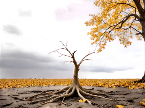 autumn background,isolated tree,lone tree,deciduous tree,dead vlei,arid land,leafless,arid,uprooted,tree and roots,lonetree,uproot,arid landscape,desertification,nature background,in the fall of,dead tree,autumn tree,uprooting,arbre,Conceptual Art,Sci-Fi,Sci-Fi 24