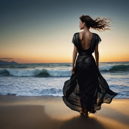 girl on the dune,woman silhouette,flamenco,girl in a long dress,the wind from the sea,bergersen,gracefulness,celtic woman,windswept,flamenca,passion photography,girl in a long dress from the back,exhilaration,fusion photography,beach background,fluidity,ariadne,dance silhouette,photo manipulation,windblown,Photography,Artistic Photography,Artistic Photography 05