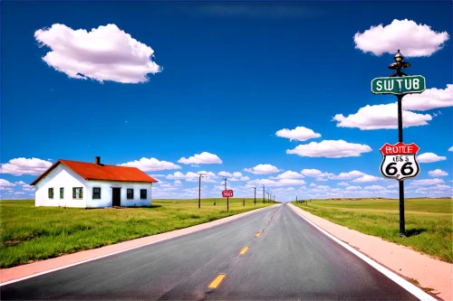cartoon video game background,road,crossroad,cloudstreet,route 66,country road,crossroads,roads,the road,roadsigns,road 66,highway,city highway,road to nowhere,open road,long road,highways,road signs,asphalt road,carretera,Art,Classical Oil Painting,Classical Oil Painting 38