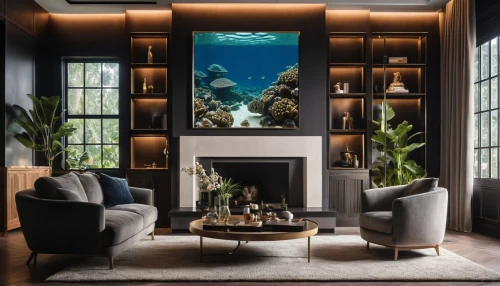 luxury home interior,fish tank,modern decor,minotti,aquarium,contemporary decor,interior design,marine tank,reef tank,aquariums,livingroom,great room,aqua studio,interior modern design,baoli,penthouses,living room,interior decor,sitting room,aquarists,Photography,Artistic Photography,Artistic Photography 01