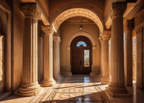 king abdullah i mosque,mihrab,cloistered,al nahyan grand mosque,doorways,persian architecture,qasr al watan,the hassan ii mosque,iranian architecture,moroccan pattern,arcaded,islamic architectural,archways,theed,alabaster mosque,deruta,alcazar of seville,corridor,kashan,doorkeepers,Art,Artistic Painting,Artistic Painting 34