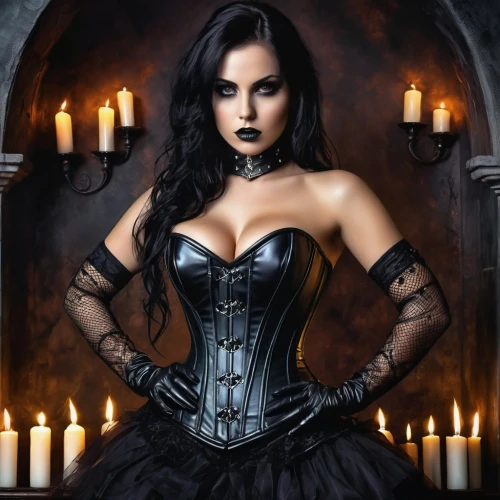 gothic woman,gothic portrait,gothic style,gothic dress,gothic,dark angel,corset,corsetry,dark gothic mood,helsing,corsets,abaddon,gothicus,sirenia,bewitching,gothika,hecate,vampire woman,goth woman,corseted,Illustration,Realistic Fantasy,Realistic Fantasy 46