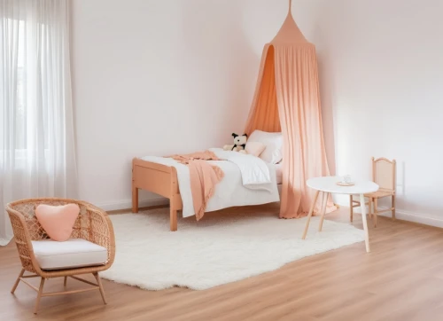 bedroom,guestroom,chambre,guest room,soft furniture,danish room,anastassiades,children's bedroom,furnishing,bedchamber,modern room,defence,white room,baby room,the little girl's room,peach color,roominess,room newborn,opaline,kamar,Photography,General,Realistic