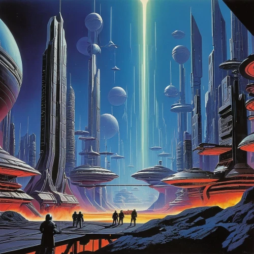 futuristic landscape,futuregen,sci - fi,sci fi,homeworlds,extrasolar,futurists,farpoint,scifi,homeworld,mcquarrie,alien world,uncredited,ringworld,hildebrandt,alien planet,deltha,sedensky,science fiction,polara,Conceptual Art,Sci-Fi,Sci-Fi 18