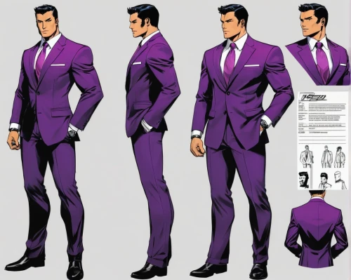 men's suit,suit of spades,tailoring,wedding suit,tailcoat,the suit,tailcoats,male character,suit,male poses for drawing,haggar,a black man on a suit,purple cardstock,watkiss,formalwear,sportcoat,xanatos,men clothes,madripoor,the purple-and-white,Unique,Design,Character Design