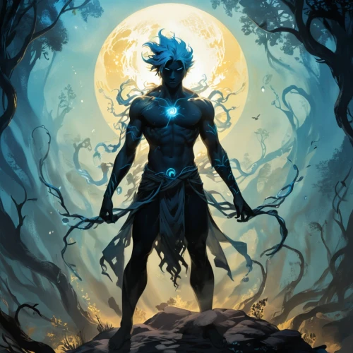 raziel,gradimir,spriggan,tandava,djinn,varuna,ryuk,samuil,sorceror,ozden,blue enchantress,shiva,dark elf,vergil,aegir,cernunnos,shaman,splichal,oberon,avatar,Unique,Design,Character Design