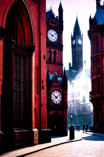 pancras,hogwarts,diagon,slughorn,neogothic,portch,manchester,neverwhere,clocktower,strangeways,theed,torchwood,mancunian,brummie,pierhead,castlefield,clockwatchers,clockmakers,clock tower,clock face,Art,Classical Oil Painting,Classical Oil Painting 14