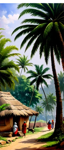 palmtrees,coconut trees,beach landscape,tropical beach,beach scenery,palm forest,palm trees,palm pasture,coconut palms,cartoon video game background,beach background,tropical island,thatch umbrellas,fishing village,palm leaves,watercolor palm trees,seaside resort,goa,palm garden,cuba background,Art,Classical Oil Painting,Classical Oil Painting 08