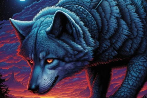 constellation wolf,fenrir,wolfsangel,wolfgramm,timberwolves,wolf,atunyote,howling wolf,wolffian,wolves,wolfen,wolfsschanze,blackwolf,coyote,werewolve,red blue wallpaper,european wolf,beautiful wallpaper,wolzogen,wolkowyski,Illustration,Realistic Fantasy,Realistic Fantasy 25