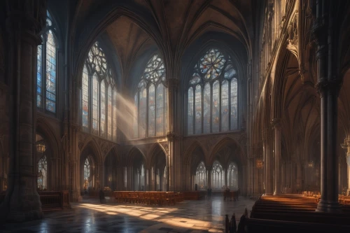 cathedrals,nidaros cathedral,transept,neogothic,cathedral,gothic church,light rays,metz,duomo,koln,ulm minster,the cathedral,haunted cathedral,god rays,cologne cathedral,sanctuary,reims,markale,ecclesiatical,ecclesiastical,Conceptual Art,Fantasy,Fantasy 01