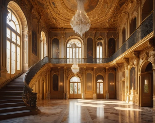 royal interior,chambord,château de chambord,europe palace,empty interior,staircase,marble palace,ornate room,mirogoj,chateauesque,palaces,hall of the fallen,versailles,alcazar of seville,entrance hall,hallway,grandeur,cochere,chateau,moritzburg palace,Art,Artistic Painting,Artistic Painting 48