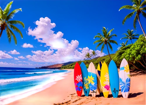 surfboards,surfs,hawaii,aikau,beautiful beaches,tropical beach,hawai,skiboards,kahanamoku,surfed,coconut trees,surfboard,surfaris,waimea,surfwear,outrigger,blue hawaii,beautiful beach,beach scenery,dream beach,Conceptual Art,Daily,Daily 31