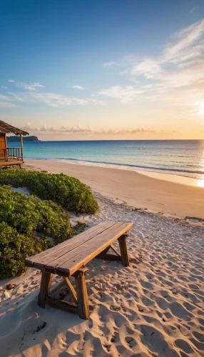 bench by the sea,beach furniture,beach landscape,sunrise beach,wood and beach,dream beach,beach scenery,wooden bench,beautiful beaches,beautiful beach,brazilian beach,ningaloo,deckchair,beach chairs,cuba beach,caribbean beach,beach hut,beach chair,new south wales,byron bay,Photography,General,Realistic