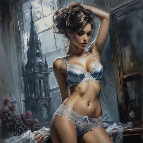 donsky,fantasy art,fantasy picture,burlesques,painted lady,fantasie,fantasy woman,gothika,romantic portrait,fantasy portrait,italian painter,fantasy girl,temptress,fairest,pin-up girl,airbrushing,pin ups,corsets,viguerie,dreamlover,Conceptual Art,Fantasy,Fantasy 12