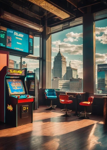 game room,arcade,arcade games,arcades,poolroom,creative office,cincinnati,bizinsider,modern office,tulsa,slot machines,arcading,gameworks,supercasino,megapolis,slots,kcmo,icade,cincinnatti,gameworld,Unique,Pixel,Pixel 04