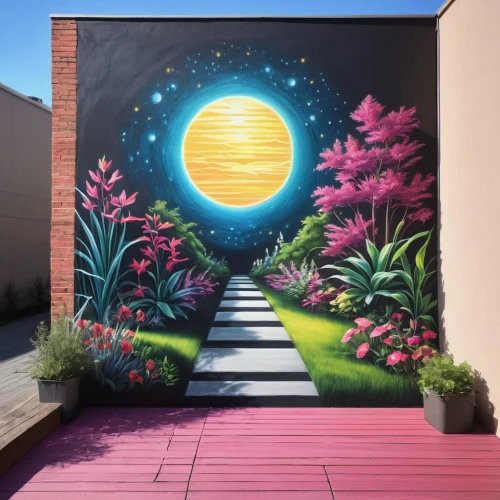 painted block wall,painted wall,wall painting,wall art,passyunk,pintado,seixal,muralist,alley,wall paint,sidewalk,grafiti,urban street art,grafitti,ellum,brooklyn street art,chalk drawing,solario,graffiti art,garden door,Conceptual Art,Fantasy,Fantasy 03