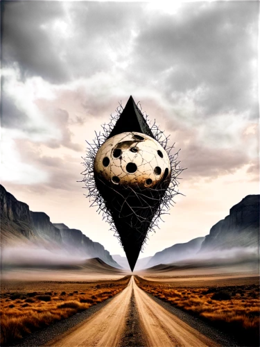 mudvayne,trapezohedron,surrealism,photomanipulation,octahedron,surrealistic,allotrope,spinning top,navigated,photo manipulation,sigillum,triangulation,extrapyramidal,road cone,trianguli,illusory,road to nowhere,dematerialization,mindscape,sisyphus,Illustration,Realistic Fantasy,Realistic Fantasy 40