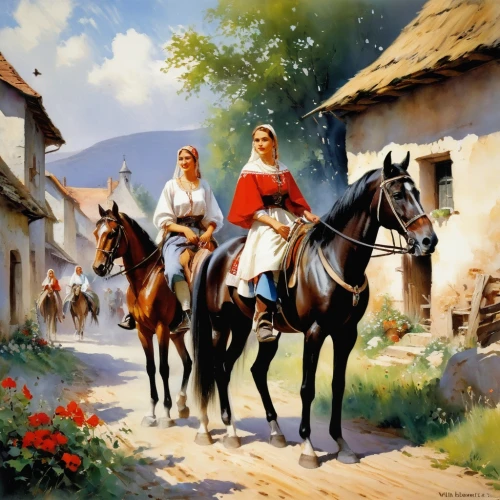 thelwell,hildebrandt,frisians,andalusians,moravia,townsfolk,henrician,countrywomen,horseriding,cuirassier,slavonia,countrywoman,horse riders,andalusian,scotswoman,kolonics,blondeau,cuirasses,pilgrims,lipizzaners,Conceptual Art,Oil color,Oil Color 03