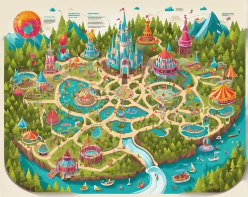 fantasyland,fairy world,rainbow world map,disneyland park,shanghai disney,fairy village,tokyo disneyland,the disneyland resort,disneyland paris,fairy tale castle,storyland,fantasy world,fairyland,munchkinland,everland,smallworld,fairy tale icons,fantasy city,disney land,imaginationland,Unique,Design,Infographics