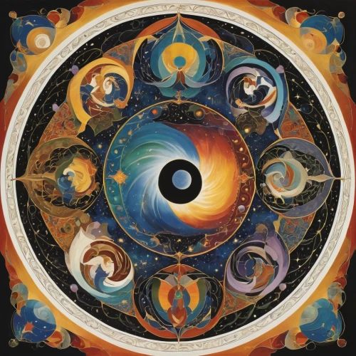 dharma wheel,kaleidoscope website,planetary system,odessey,mantra om,3-fold sun,alethiometer,copernican world system,harmonia macrocosmica,cosmic eye,chakra square,kaleidoscope,ashoka chakra,loa,nakshatras,mandala,five elements,zodiac,entheogen,earth chakra,Art,Artistic Painting,Artistic Painting 35