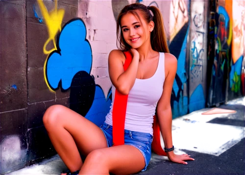 concrete background,chachi,girl in overalls,background colorful,shailene,colorful background,tessmacher,red wall,kayley,red background,photographic background,beautiful young woman,girl sitting,serbian,graffiti,female model,italiana,raylene,petka,amberleigh,Conceptual Art,Graffiti Art,Graffiti Art 07