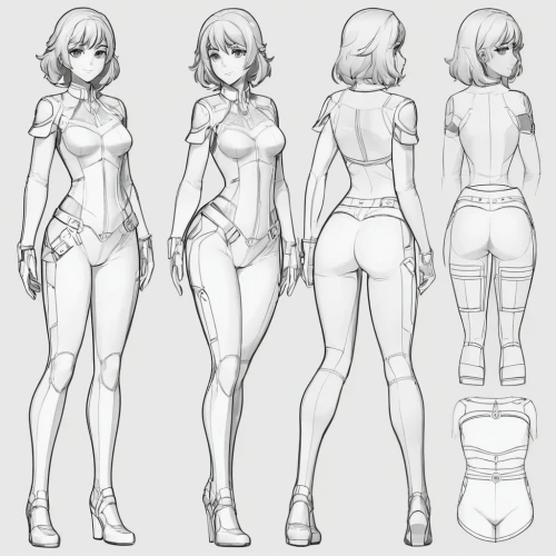 anthro,turnarounds,mono-line line art,proportions,bodices,stand models,stylization,character animation,dummy figurin,summer line art,ketches,concept art,redesigns,pinu,lineart,redesigning,soejima,mono line art,roughs,drawing mannequin