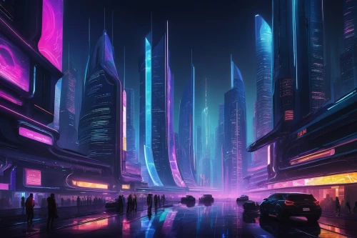futuristic landscape,cybercity,cyberpunk,cityscape,futuristic,cybertown,cyberworld,cyberscene,cyberport,metropolis,fantasy city,guangzhou,futurist,colorful city,cyberia,polara,dystopian,neon arrows,synth,coruscant,Illustration,Vector,Vector 08