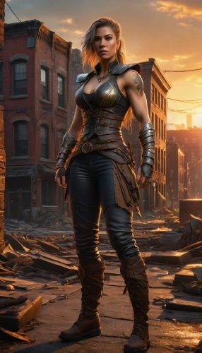 female warrior,strongwoman,antiope,superhero background,strong woman,lexa,wonder woman city,strongwomen,sandahl,hard woman,bulletgirl,ronda,postapocalyptic,heda,compositing,hippolyta,huntress,strong women,romanoff,thora,Illustration,Realistic Fantasy,Realistic Fantasy 03