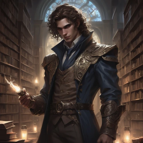 seregil,librarian,arcanjo,jarlaxle,scamander,fitzjames,bibliographer,aegon,raistlin,bonnefoy,bibliophile,scholar,jace,dragomir,prospero,bookseller,silvain,candlemaker,trevelyan,gideon,Conceptual Art,Fantasy,Fantasy 01