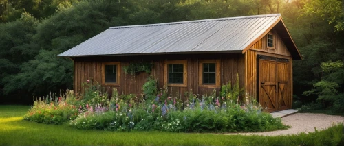 garden shed,small cabin,wooden hut,wooden house,outbuilding,small house,summer cottage,log cabin,shed,little house,miniature house,summerhouse,outhouse,log home,greenhut,country cottage,summer house,privies,farm hut,grass roof,Illustration,Realistic Fantasy,Realistic Fantasy 45