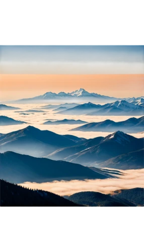 sea of clouds,cascade mountains,mountain sunrise,mountain ranges,over the alps,japanese mountains,inversion,western tatras,moutains,landscape mountains alps,low tatras,mountainous landscape,mount hood,tatras,the landscape of the mountains,slovak tatras,altitudes,sea of fog,alpine landscape,the russian border mountains,Illustration,Vector,Vector 04