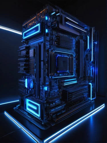 cinema 4d,voxel,tron,computer art,3d render,ldd,wavevector,fractal design,voxels,supercomputer,computer graphic,garrison,compute,computerized,cubic,cybersmith,pentium,cube background,cyberscope,computational,Unique,3D,Modern Sculpture