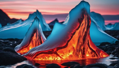 lava flow,lava,fire and water,krakatoa,eruptive,volcanic,lava balls,volcanic eruption,lava river,erupting,volcano pool,active volcano,campfire,vatnajokull,krakatau,erupt,magma,ice cave,eruption,solidified lava,Photography,Artistic Photography,Artistic Photography 03